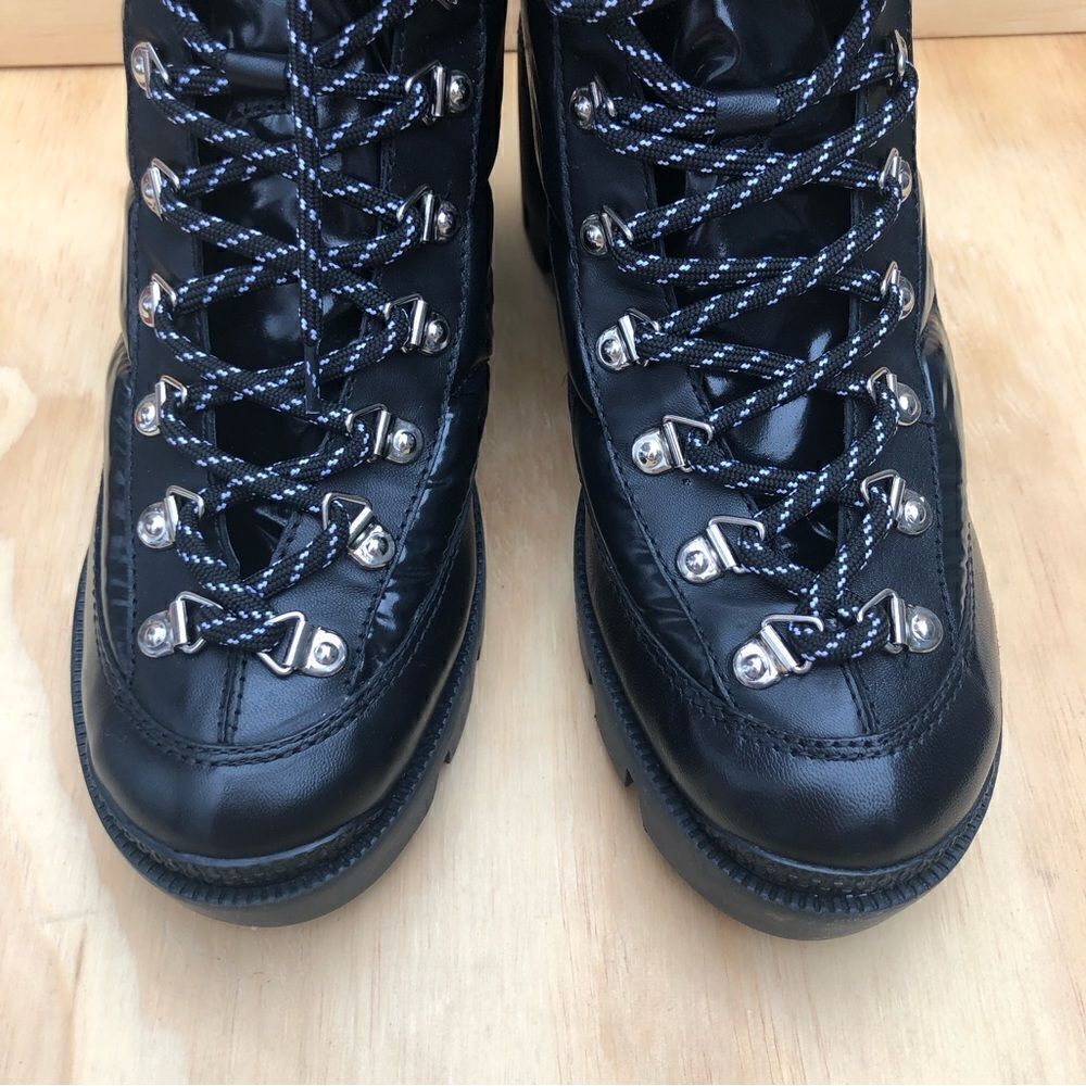 Schutz Keilane Black Puffy Combat Boots Size 7 New in Box - Picture 7 of 11